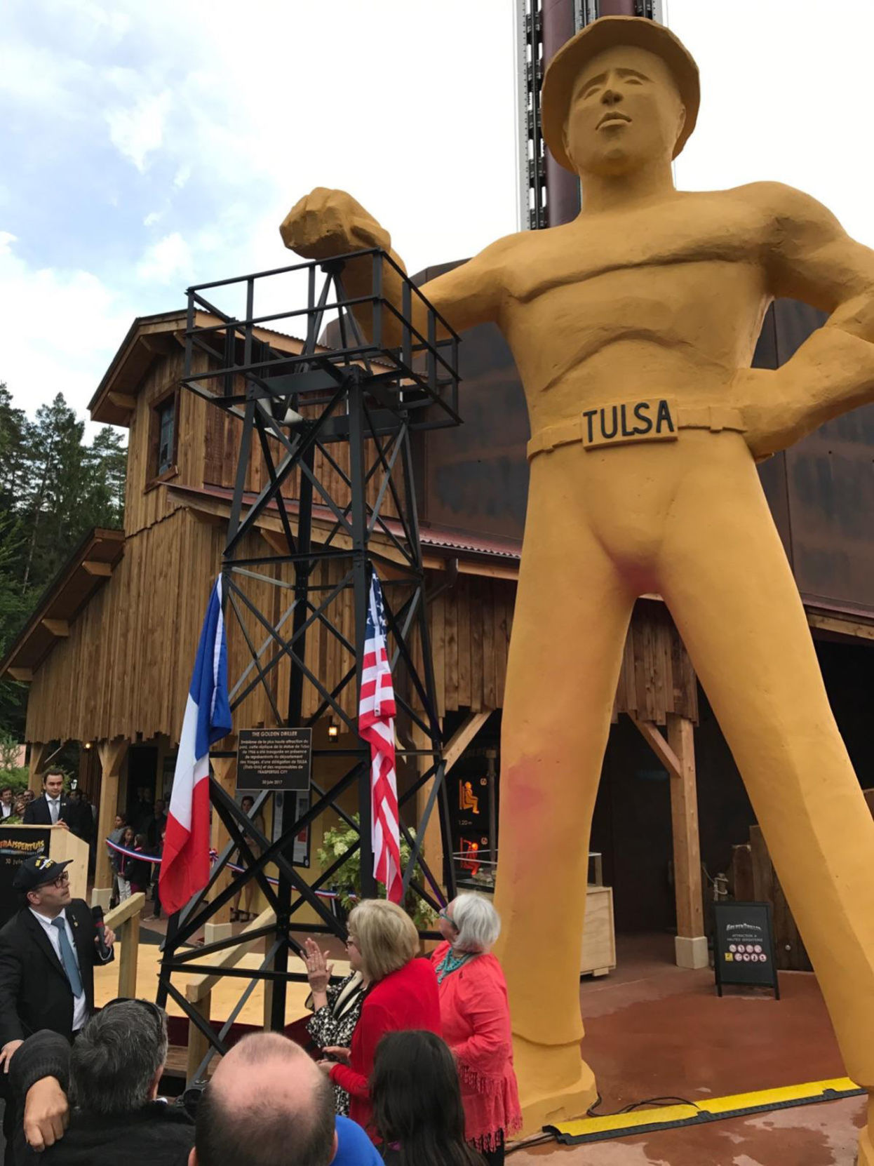 Fraispertuis City's Golden Driller in France